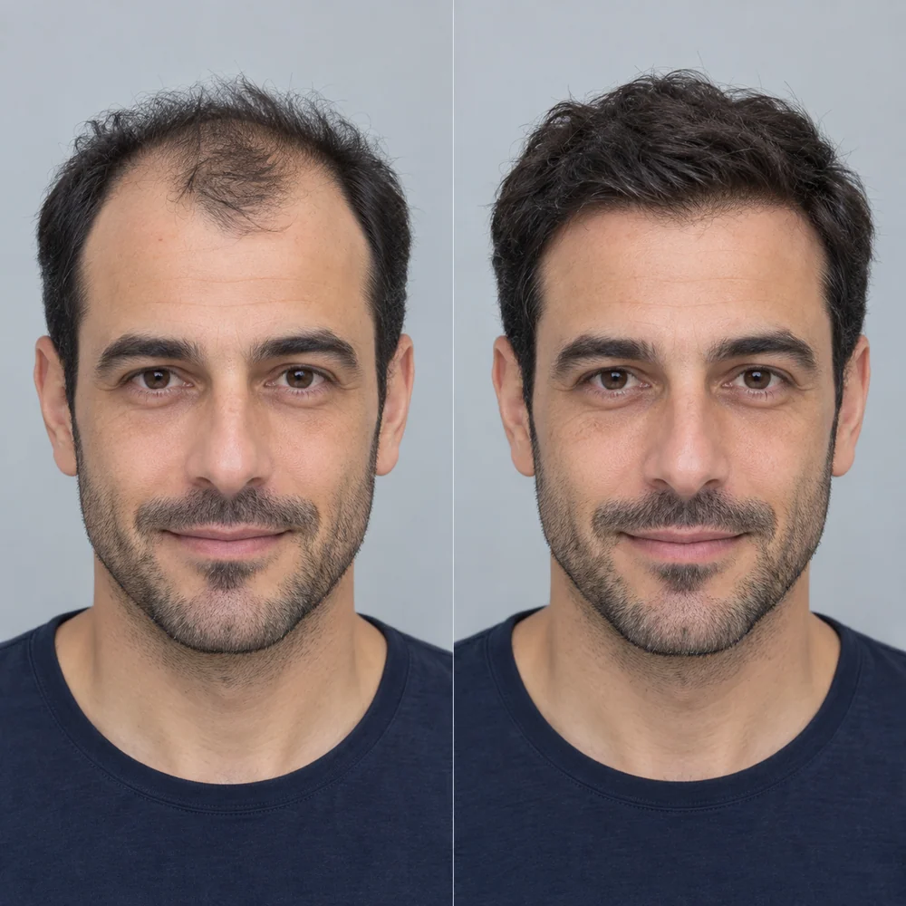 Saç ekimi · görsel senaryo — Sonra