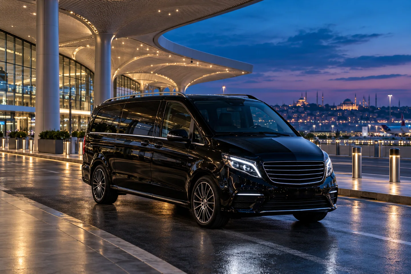 VIP havalimanı transferini anlatan temsili araç görseli